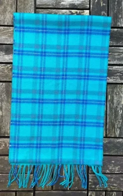 Hot Sweater Shop 100% Cashmere Scarf Turquoise