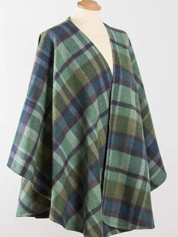 Online Sweater Shop 100% Lambswool Cape - Sue 624