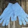 Clearance Sweater Shop 100% Lambswool Gloves Sky Blue - Ladies