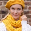 Best Sweater Shop 100% Merino Wool Beret Yellow