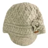 Outlet Sweater Shop Aran Trellis Peak hat Oatmeal