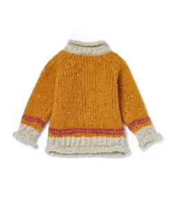 Discount Sweater Shop Baby Roll Neck Crew Sweater Mustard