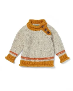 Best Sweater Shop Baby Roll Neck Crew Sweater Natural