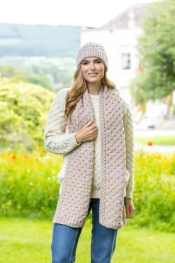 Fashion Sweater Shop Cable Knit Scarf Parsnip