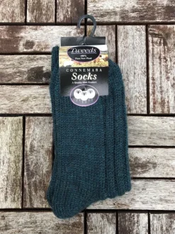 Outlet Sweater Shop Connemara Unisex Socks- Teal