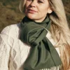 Online Sweater Shop Extra Fine Merino Wool Scarf 127
