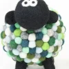 Discount Sweater Shop Felt Sheep Collectible Green - Large