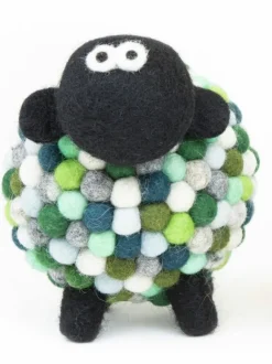 Best Sweater Shop Felt Sheep Collectible Green - Medium