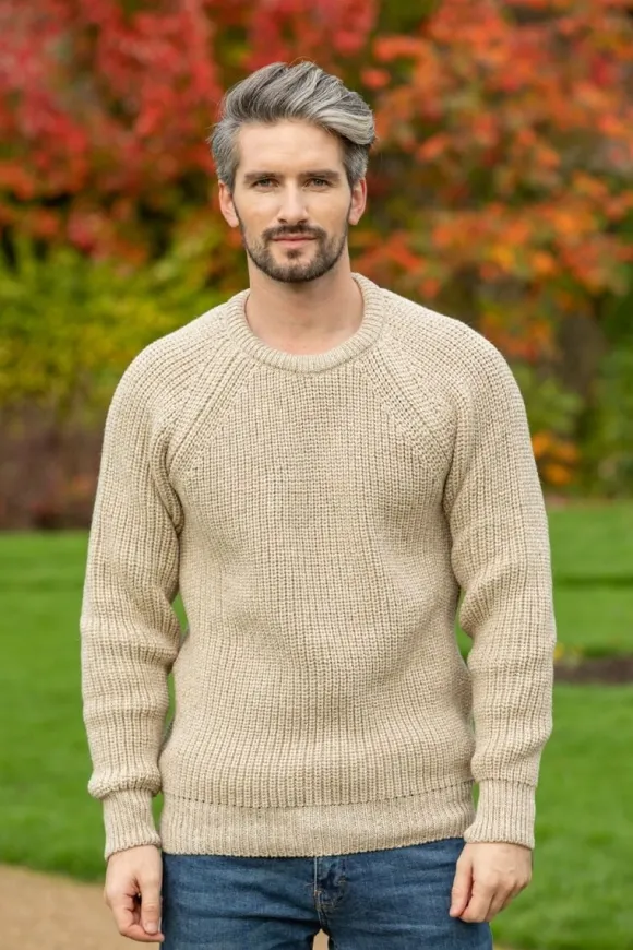 Clearance Sweater Shop Fisherman Rib Sweater Parsnip