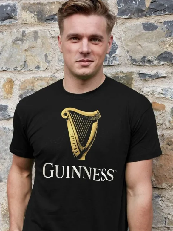 Clearance Sweater Shop Guinness Label T-Shirt H1028