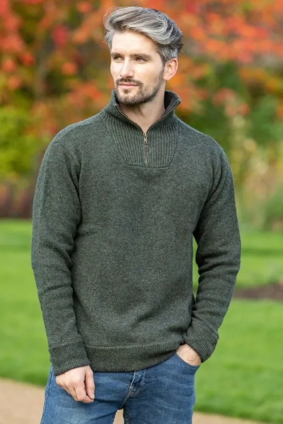 Hot Sweater Shop Halfzip Sweater Lambswool A227