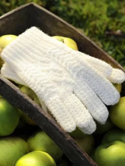 Online Sweater Shop Handknit Aran Wool Gloves Unisex