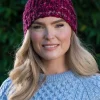 Fashion Sweater Shop Handmade in Ireland - Super Soft Merino Wool Hat Fuschia