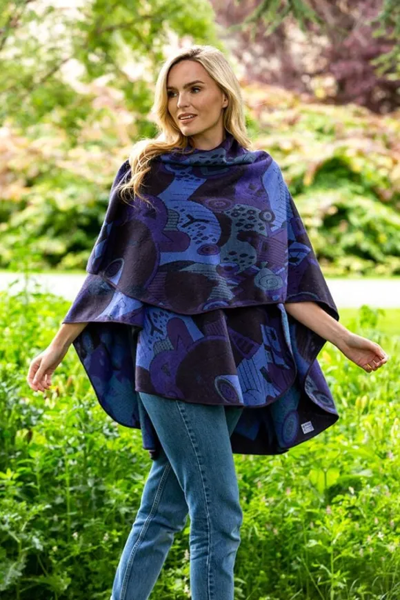 Best Sweater Shop Irish Celtic Design Shawl - Purple