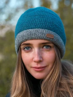 Online Sweater Shop Irish Crochet Hat Blue