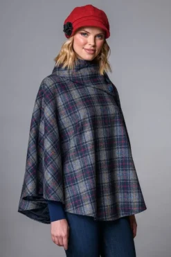 Best Sweater Shop Irish Tweed Poncho Col. 731