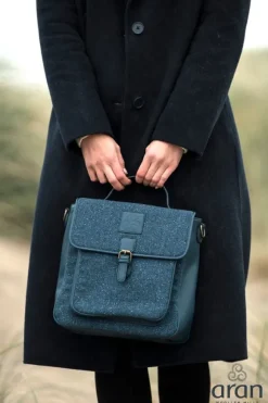 New Sweater Shop Kerry Tweed Satchel Bag R761