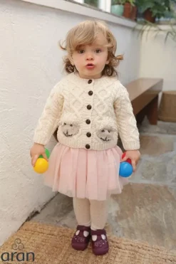 Hot Sweater Shop Kids Handknit Merino Cardigan
