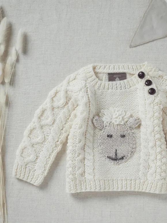 Best Sweater Shop Kids Handknit Merino Sweater Made in Ireland
