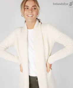 Fashion Sweater Shop Kilcool Textured Coatigan Natural