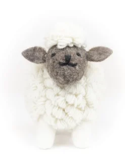 Fashion Sweater Shop Knitted Sheep Collectible Medium - White