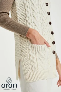 Sale Sweater Shop Ladies Handknit Buttoned Vest