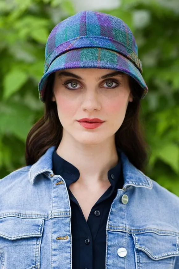 Online Sweater Shop Ladies Irish Flapper Cap Blue Mix Col: 736