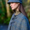 Hot Sweater Shop Ladies Irish Flapper Cap Green Brown Check Col: 782