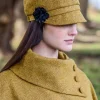 Outlet Sweater Shop Ladies Newsboy Cap Mustard