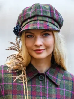 Fashion Sweater Shop Ladies Newsboy Cap Purple Mix col. 402