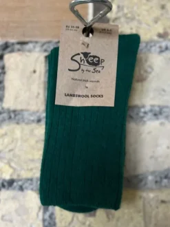 Discount Sweater Shop Luxurious Lambswool Socks - Green