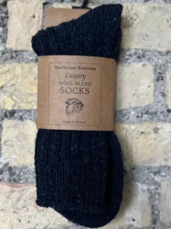 Clearance Sweater Shop Mens Luxury Wool Blend Socks Navy