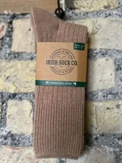 Best Sweater Shop Mens Merino Wool Socks Beige