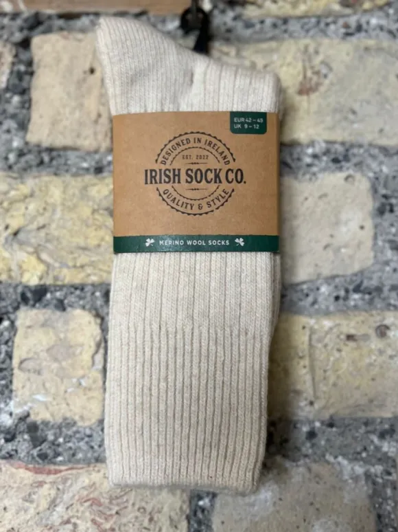 Clearance Sweater Shop Mens Merino Wool Socks Natural