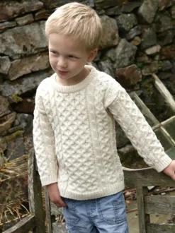 Sale Sweater Shop Merino wool Children's Aran Sweater