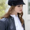 Best Sweater Shop Newsboy Black ladies cap