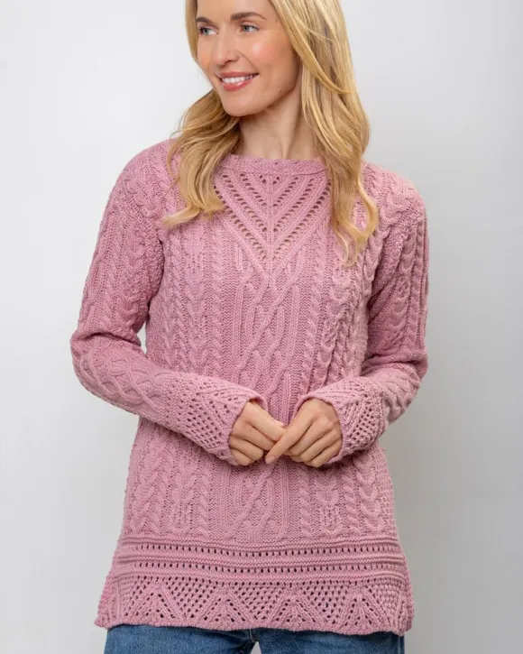 Sale Sweater Shop Pink Tunic Sweater Merino Wool