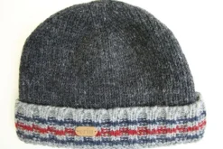 Clearance Sweater Shop Rib Pullon Turnup Hat Charcoal Grey
