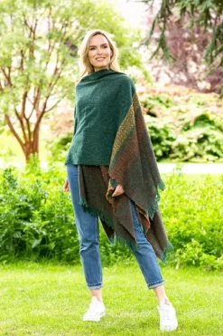 Outlet Sweater Shop Ruanna Celtic Cape Emerald Green