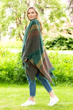 Outlet Sweater Shop Ruanna Celtic Cape Emerald Green
