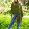 Online Sweater Shop Ruanna Celtic Cape Moss Green
