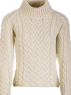 Discount Sweater Shop Shaped Crew Neck Sweater Merino Wool Natural