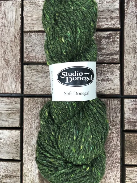 Fashion Sweater Shop Soft Donegal Knitting Wool Dark Green 100g