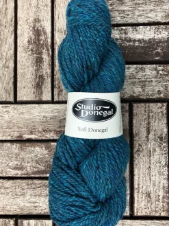 Sale Sweater Shop Soft Donegal Knitting Wool Teal 100g