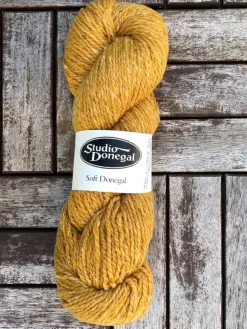 Outlet Sweater Shop Soft Donegal Knitting Wool Yellow 100g