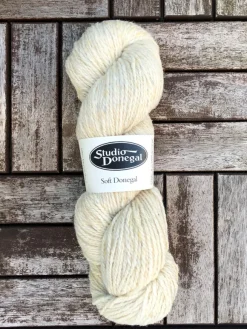 Discount Sweater Shop Soft Donegal Knitting Wool Natural White 100g