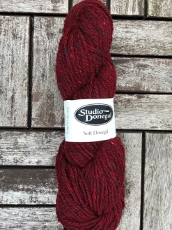 Sale Sweater Shop Soft Donegal Knitting Wool Red Fleck 100g