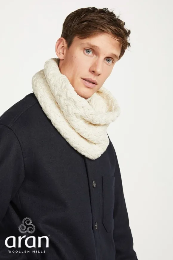 Discount Sweater Shop Super Soft Aran Snood Natural