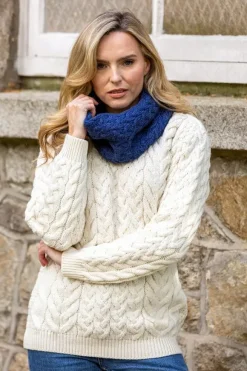 Clearance Sweater Shop Super Soft Aran Snood Royal Blue B859