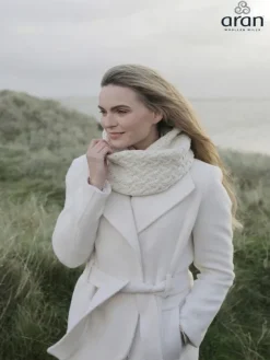 Discount Sweater Shop Super Soft Irish Aran Snood Natural
